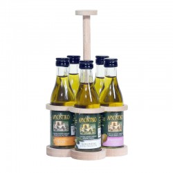 To Archontiko, Selection of Olive Oils in Miniatures - 5x50ml (wooden stand)